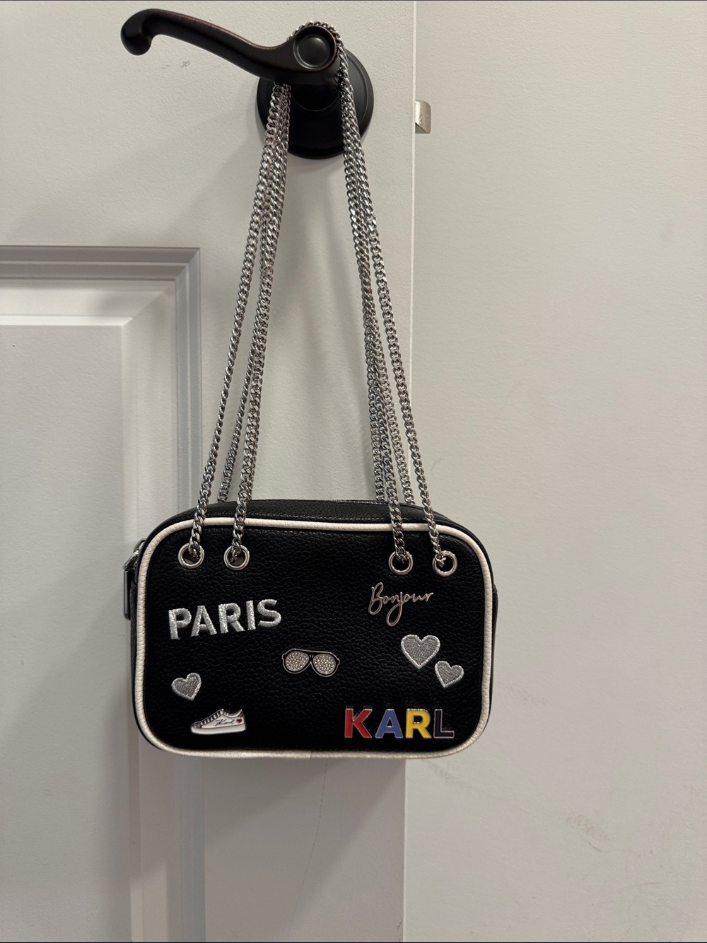 Karl Black 'Paris' Embellished Crossbody Bag purse